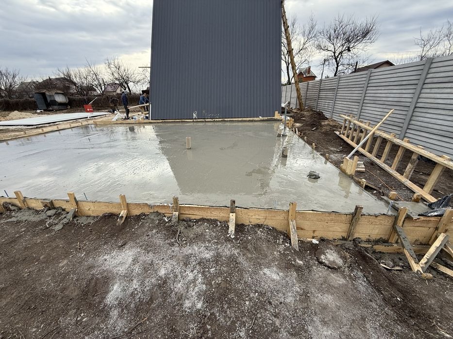 Устройство монолитной фундаментной плиты для будущего здания, фото 6